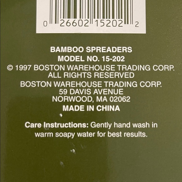 Boston Warehouse Faux Bamboo Spreaders - Yellow Brown - Picture 3 of 3